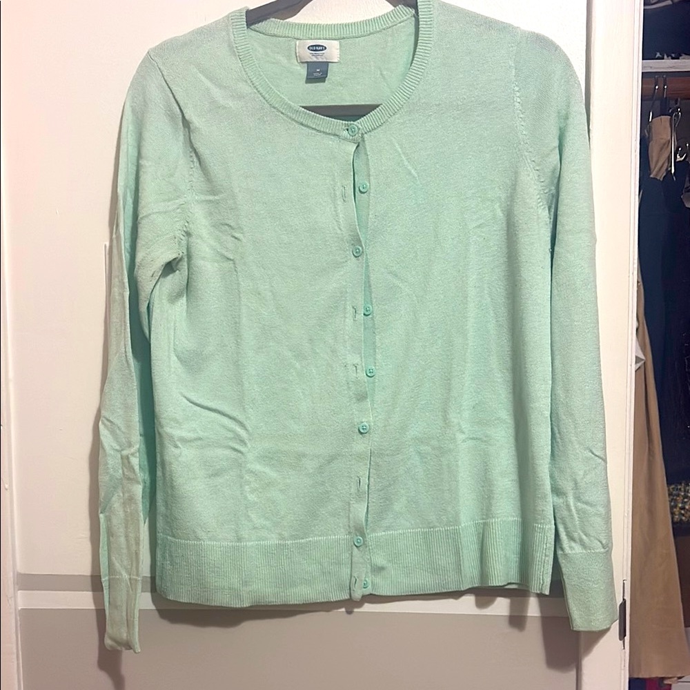 Old Navy Mint Green Cardigan Sweater